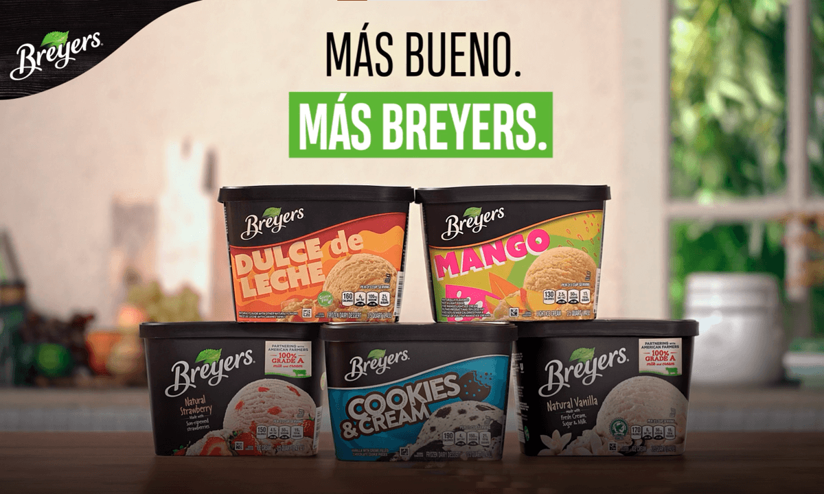Foto da campanha Más Bueno. Más Breyers | Breyers