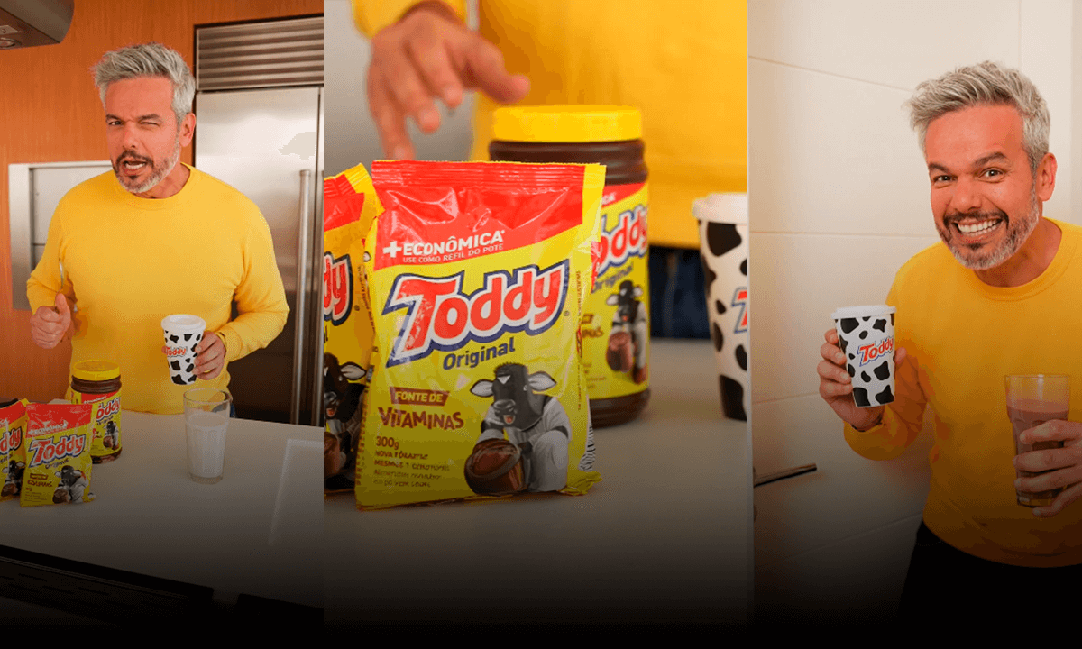 Foto da campanha TODDY | Redes Otaviano Costa